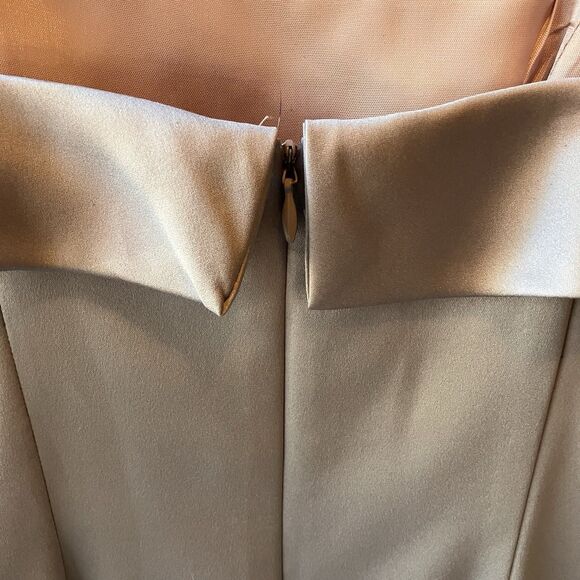 Chelsea Nites Size 6 Gray Shimmery Cocktail Party Cruise Dress Formal Gown - Picture 7 of 9